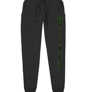 Kohl's Black Joggers with Green 'Wicked' DesignMens Wicked Banded Sweatpants xxl